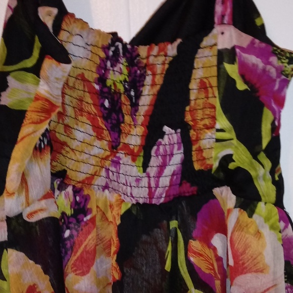 Band of Gypsies Boho Floral Mini Dress - Picture 2 of 4